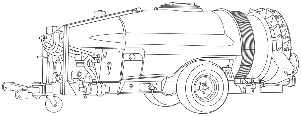Dibujo técnico del ATR1000X