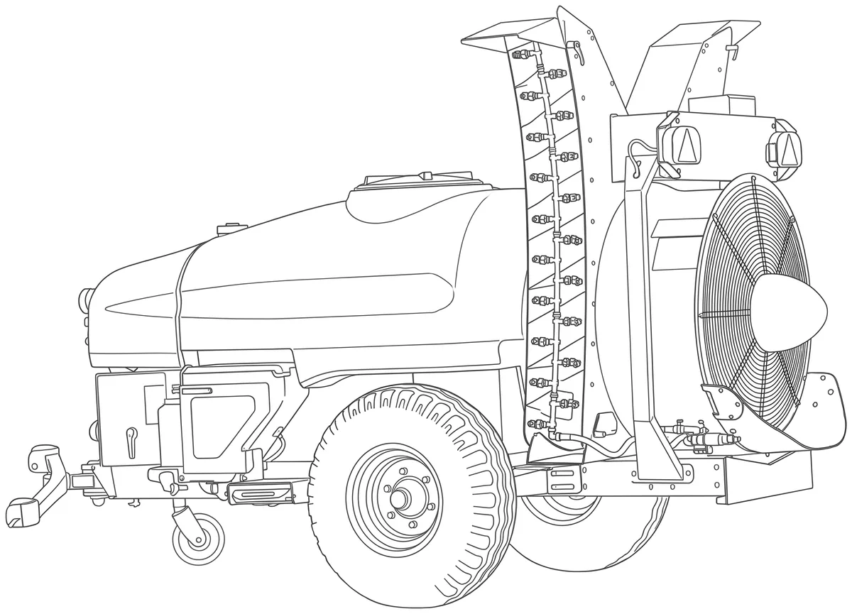 Dibujo técnico del ATR1500X