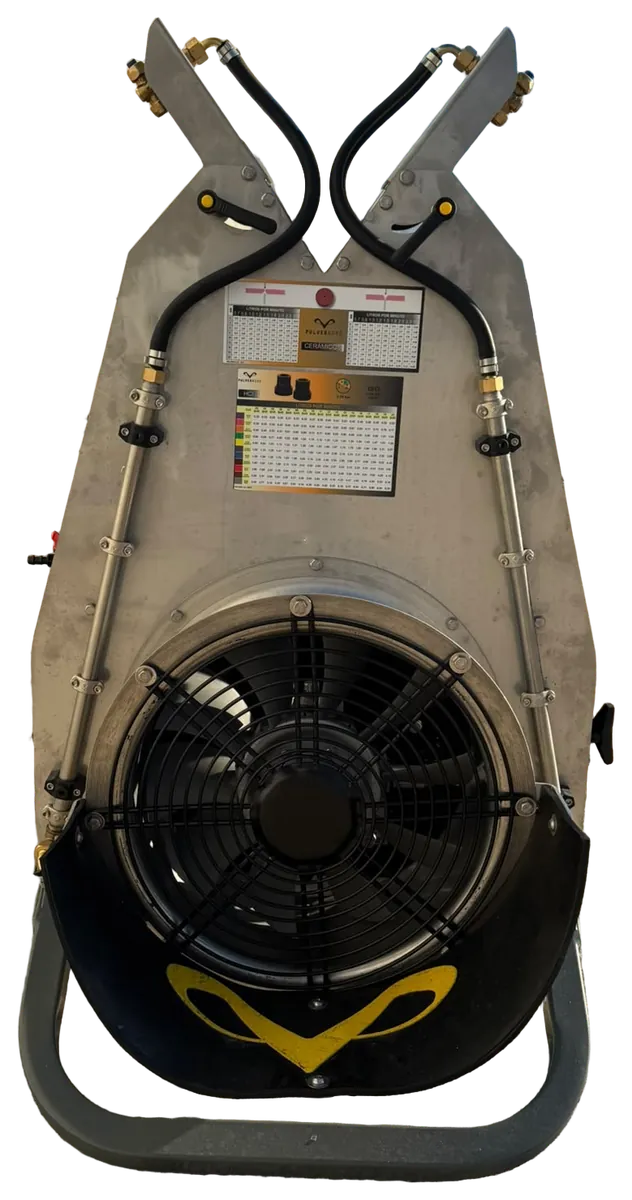 Turbina KWS® con sus alerones y faldón antihojas