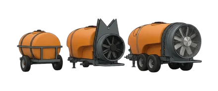 Distintos tipos de máquina fabricados por PulverAgro